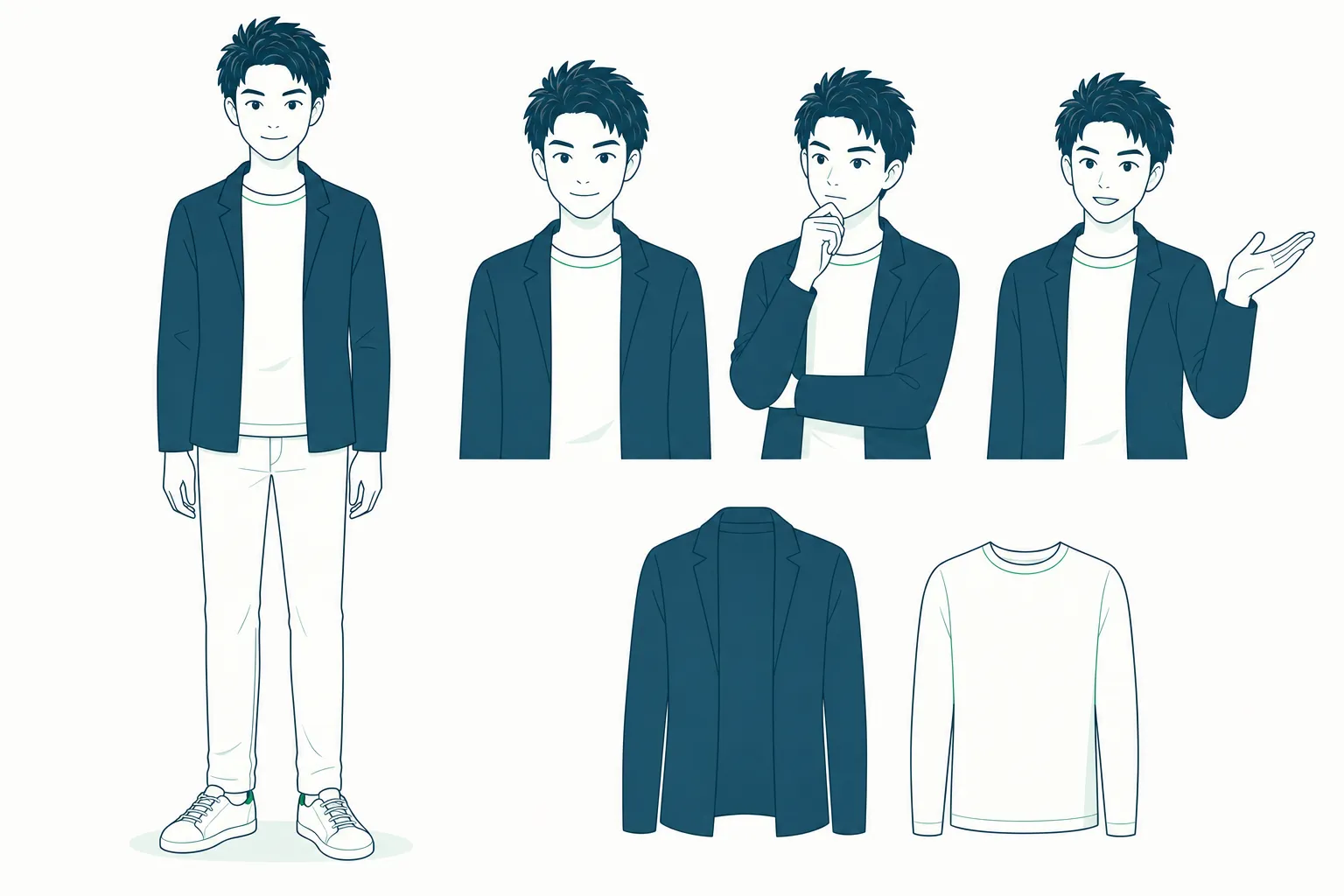 人物キャラクターのキャラクターシート